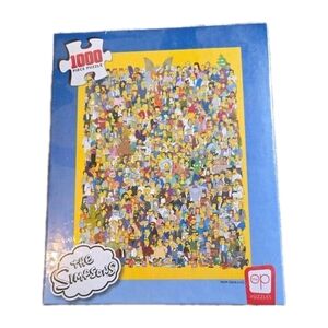 Simpsons 1000 Piece Puzzle-Vibrant Cartoon Challenge Puzzle New In Box Sealed